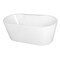 Aqua Eden Freestanding Bathtubs, 59.06 L, 29.31 W, White, Acrylic VT7DE593023 - alternate 1